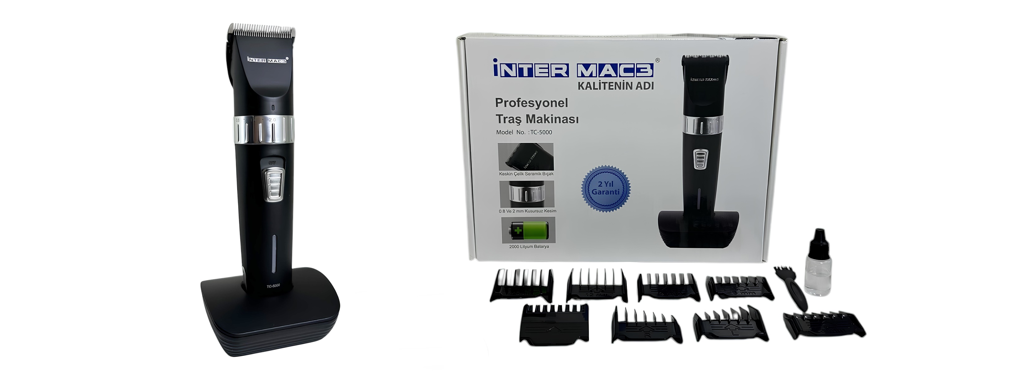 Inter Mac 3 TC 5000: Profesyonel Tıraş Seti ile Kusursuz Görünümün Sırrı