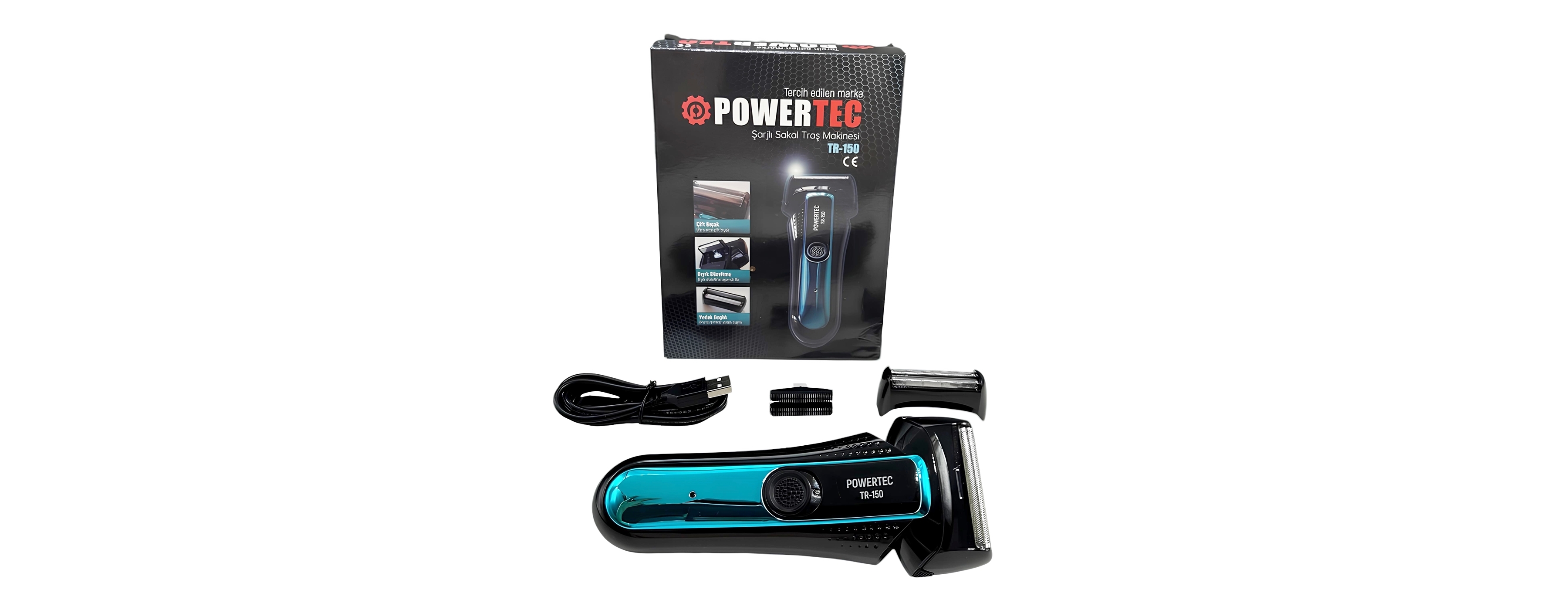 Powertec TR-150 Yedek Başlıklı Sıfır Sakal Tıraş Makinesi: Hassas Tıraş ve Kolay Bakımın Yeni Adı