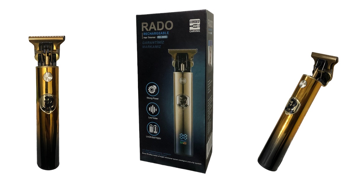 RADO RD-3655 Şarjlı Saç ve Sakal Traş Makinesi: Mükemmel Görünüm İçin Her Şey Bir Arada