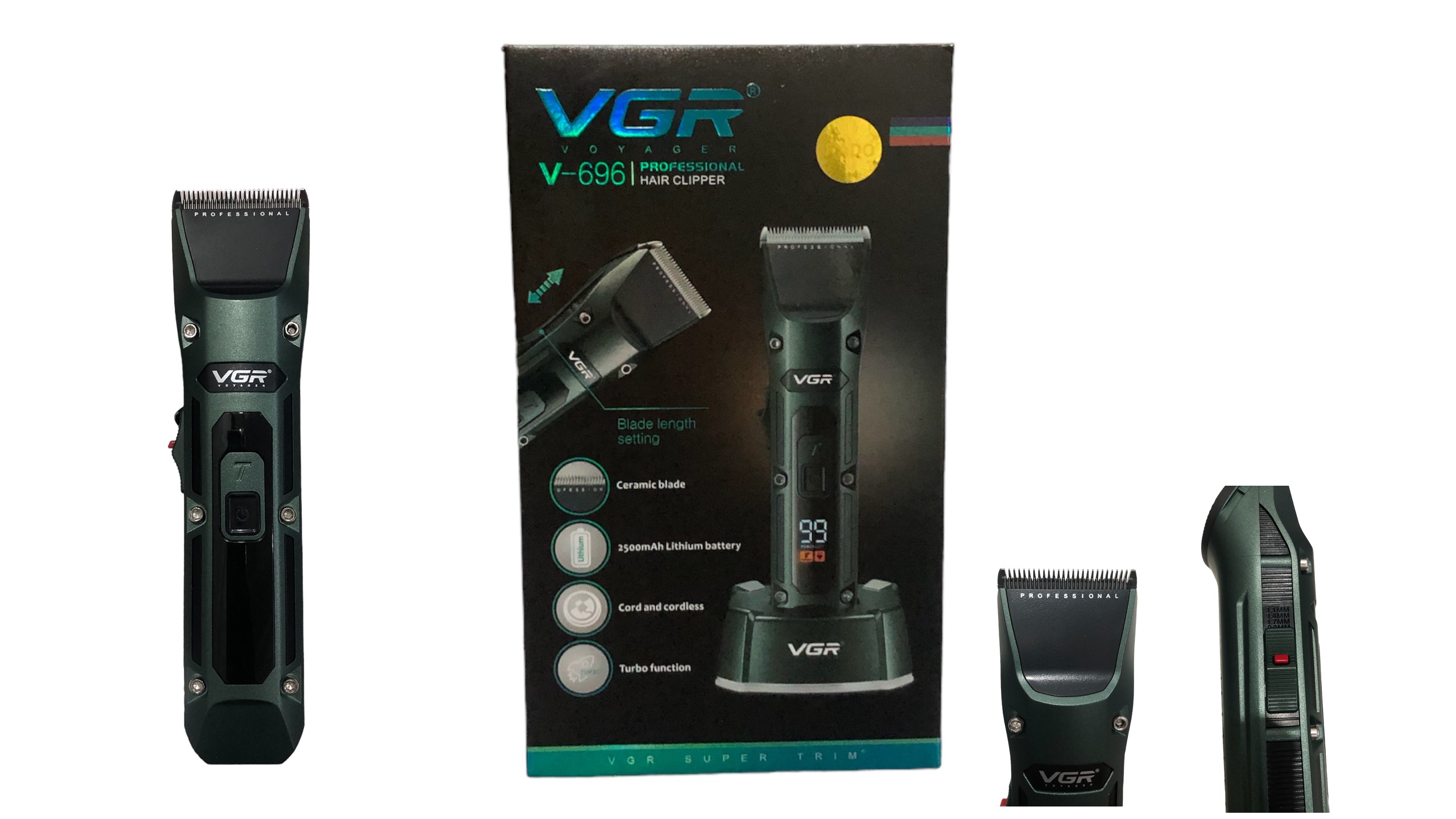 Vgr V-696 Berber Tipi Turbolu Profesyonel Tıraş Makinesi