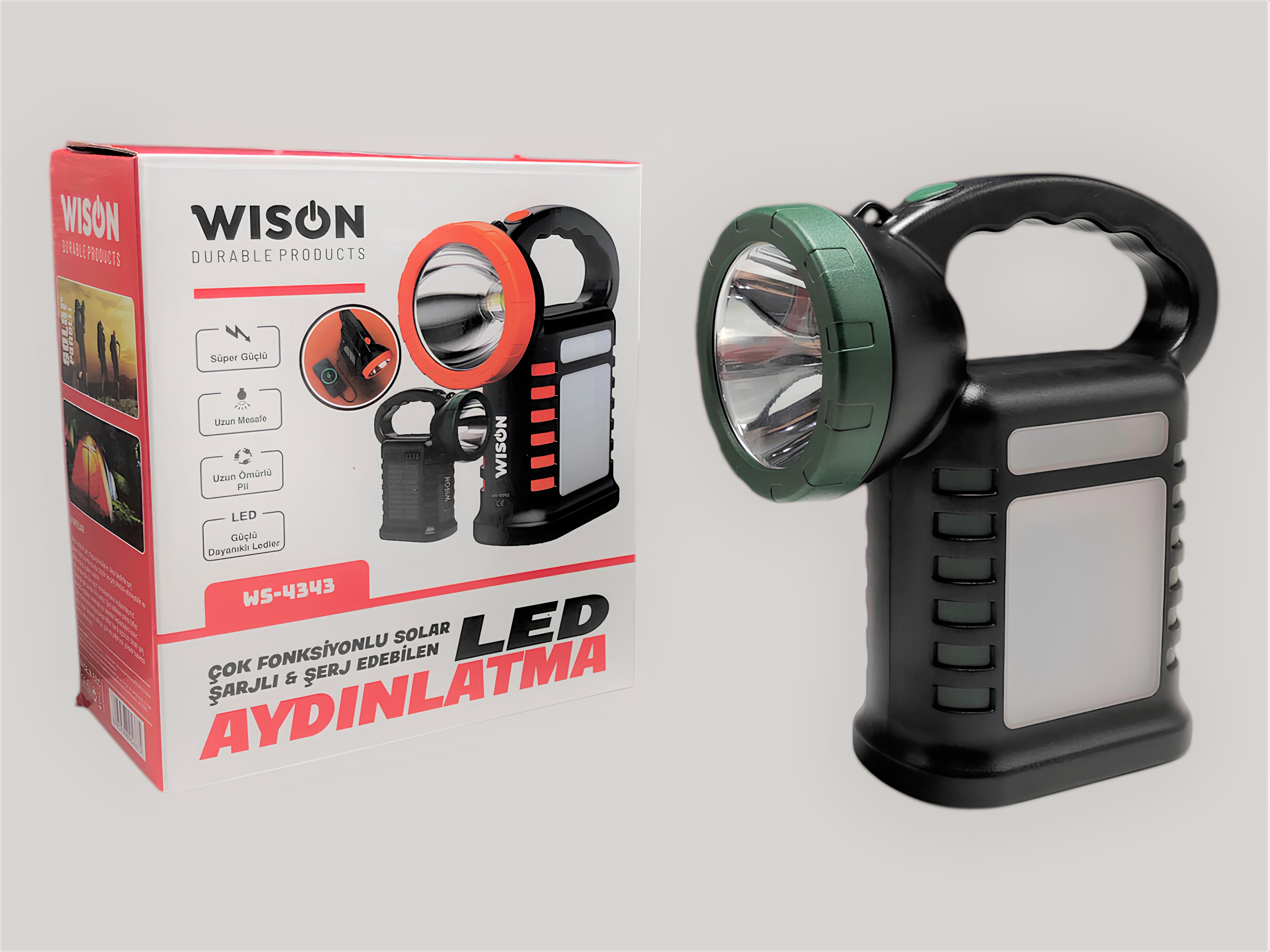 Karanlıklara Meydan Okuyan Solar Enerji: WISON WS‑4343 ile Kesintisiz Aydınlık ve Güç Depolama Çözümü