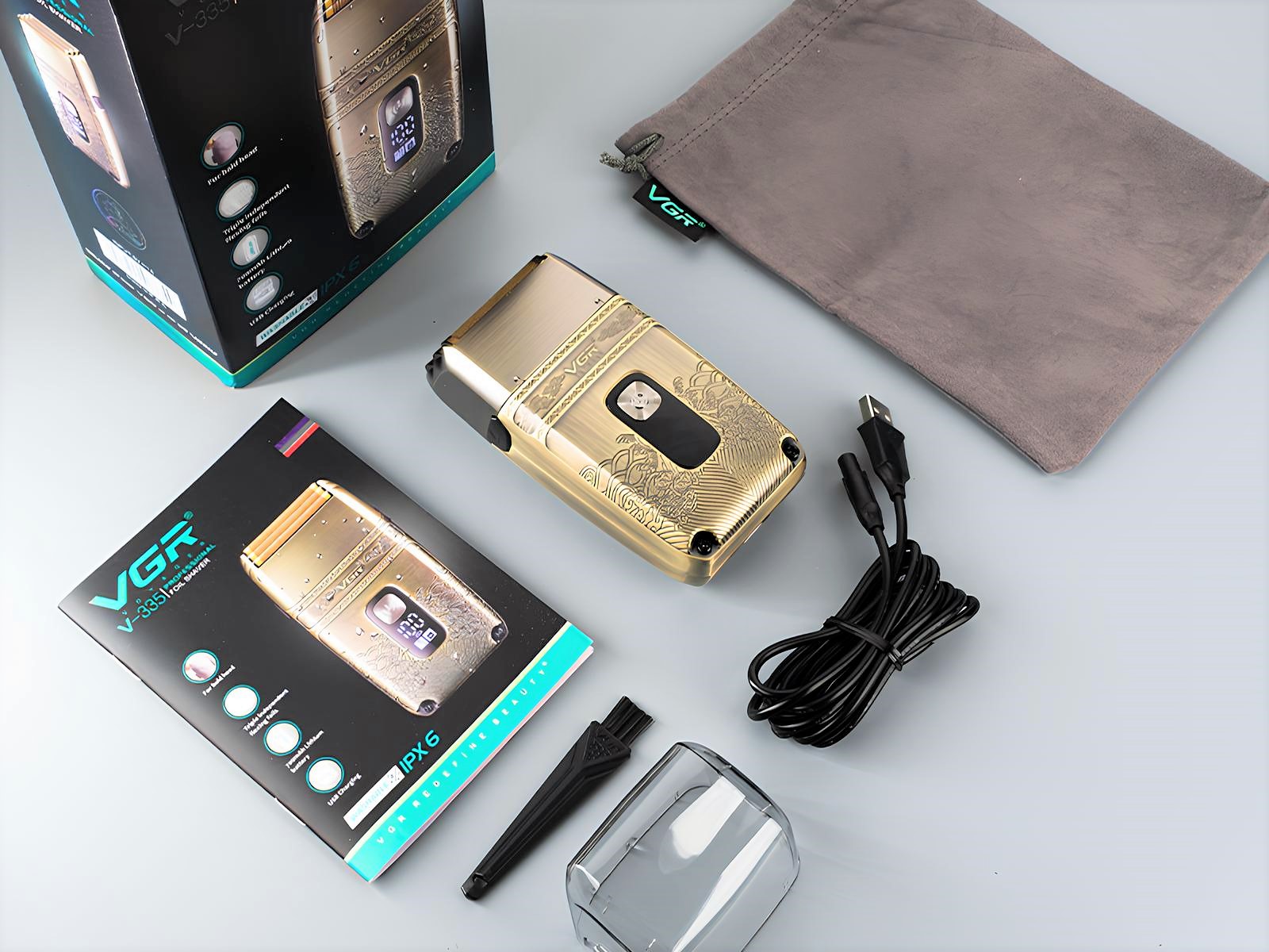 VGR V-335 Islak & Kuru Sıfır Sakal Tıraş Makinesi: Su Korumalı, Hassas ve Konforlu Erkek Bakımı