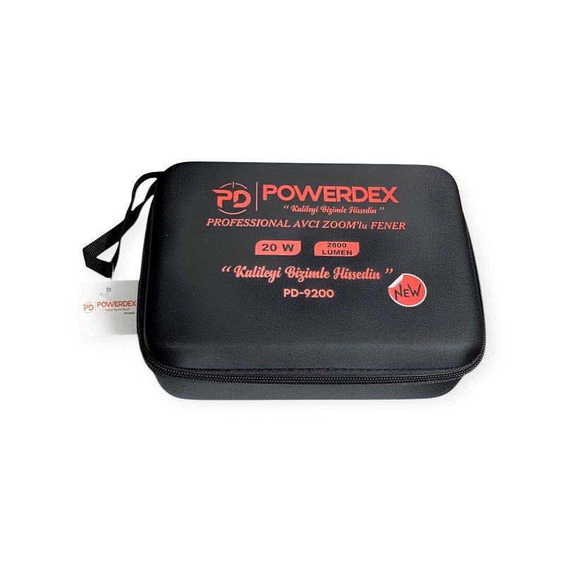 Powerdex PD-9200 USB-C şarjlı profesyonel LED el feneri
