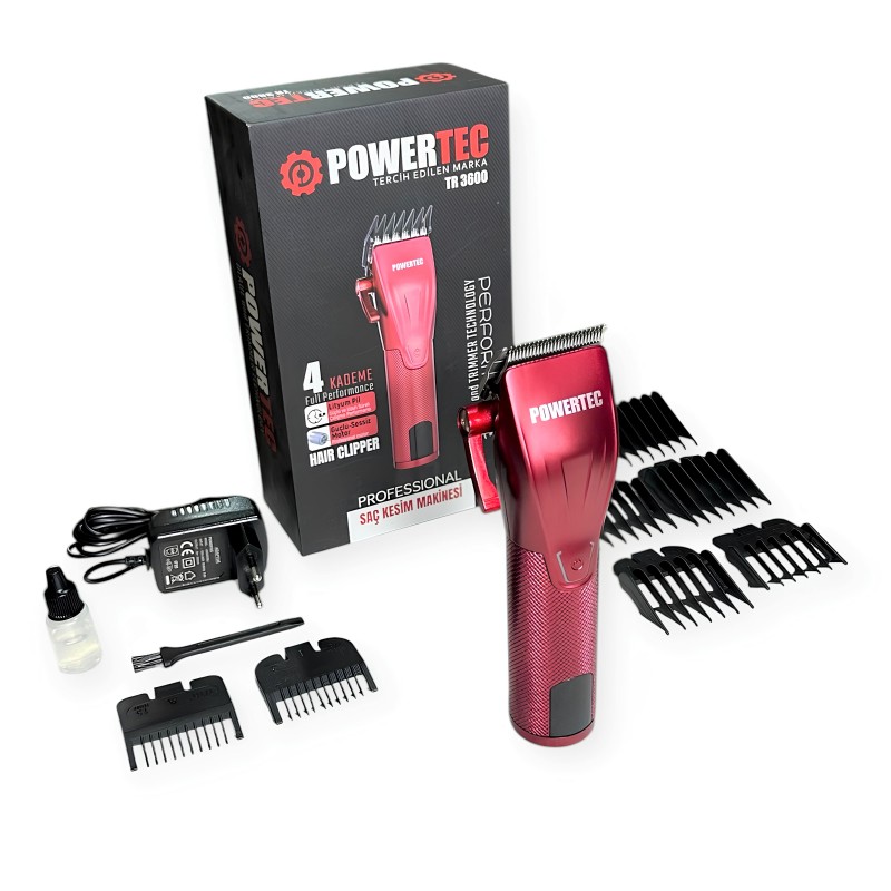 Powertec TR-3600 uzun ömürlü saç kesme cihazı