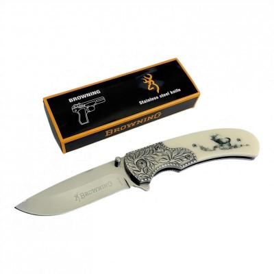 Browning Yarı Otomatik Katlanabilir Geyik Desenli Av Bıçağı