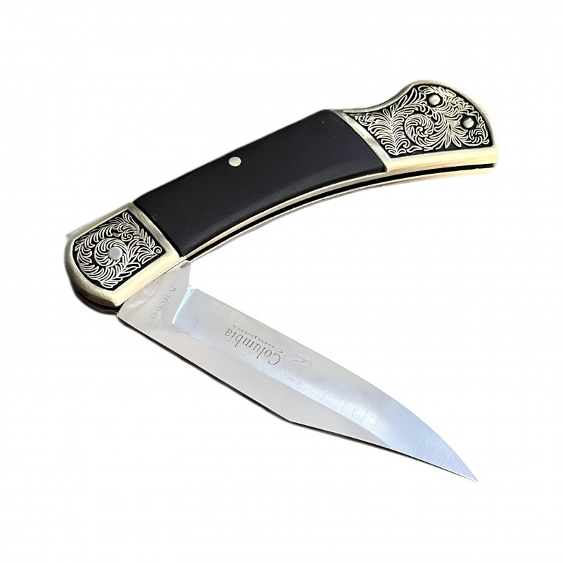 columbia company a-1030-b gravürlü çakı detay fotoğrafı