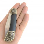 columbia company a-1030-b koleksiyonluk gravürlü çakı