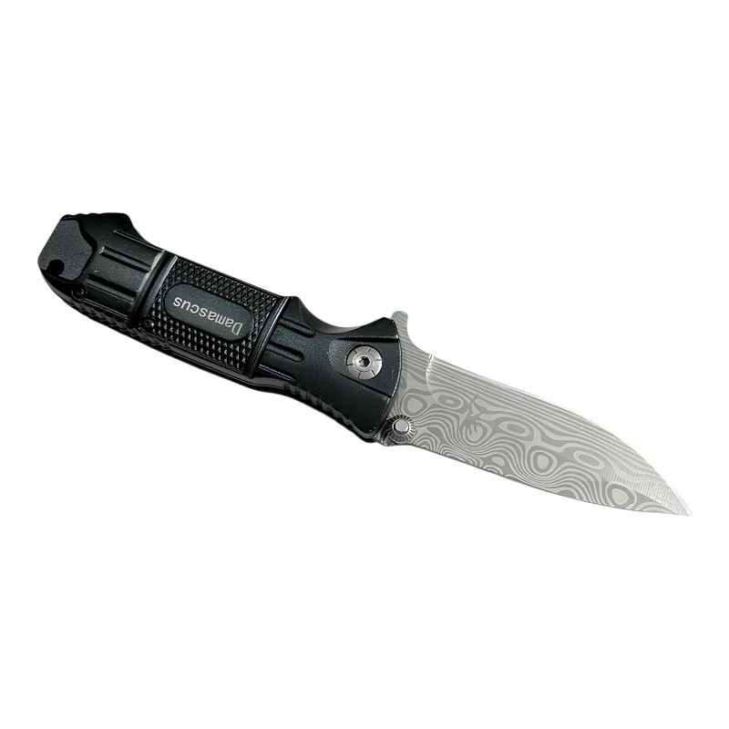 Damascus katlanır kamp ve av çakısı