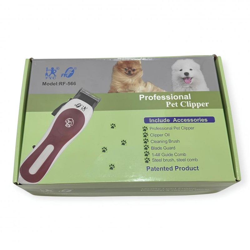 FYC RF-566 elektrikli köpek tıraş makinesi evcil hayvan bakımı