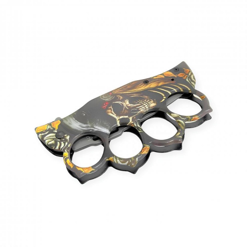 knuckle duster muştalı çakı yakın çekim