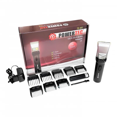 POWERTEC TR-800 Şarjlı Saç & Sakal Tıraş Makinesi — Profesyonel Bakım 