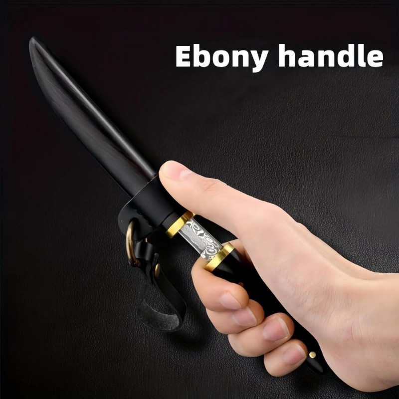 doğal ağaç saplı damascus bıçak