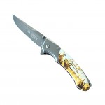 Sibirya Company Avcı Çakısı Detaylı Görsel – Geyik Deseni | Kalitelial.com