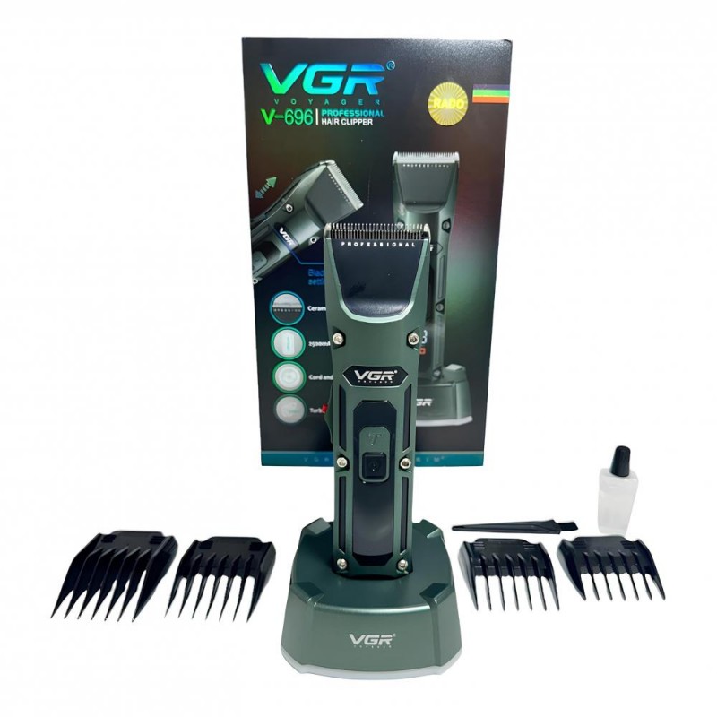 VGR V-696 Dijital Göstergeli Turbo Şarjlı Lüks Profesyonel Tıraş Makinesi