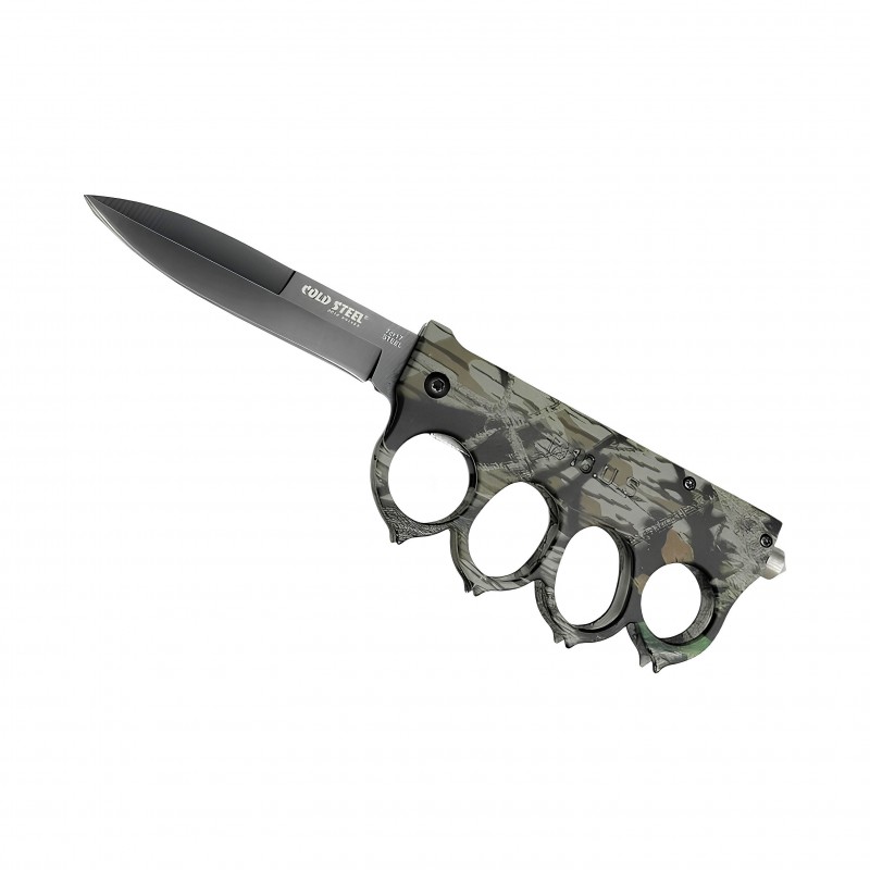 Cold Steel Knuckle 1918 — Kamuflaj Desenli Katlanır Bıçak & Muşta