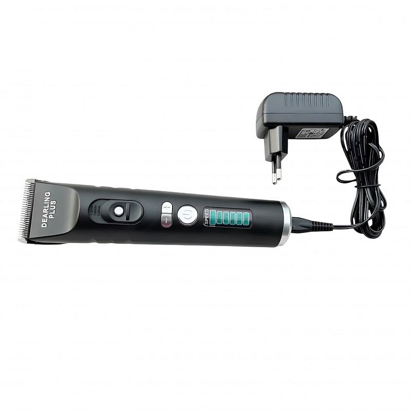 Dearling A9 dijital ekranlı saç sakal makinesinin güçlü motor yapısını temsil eden görsel