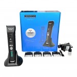 Dearling A9 dijital ekranlı şarjlı saç ve sakal tıraş makinesinin ön görünüm ürün görseli