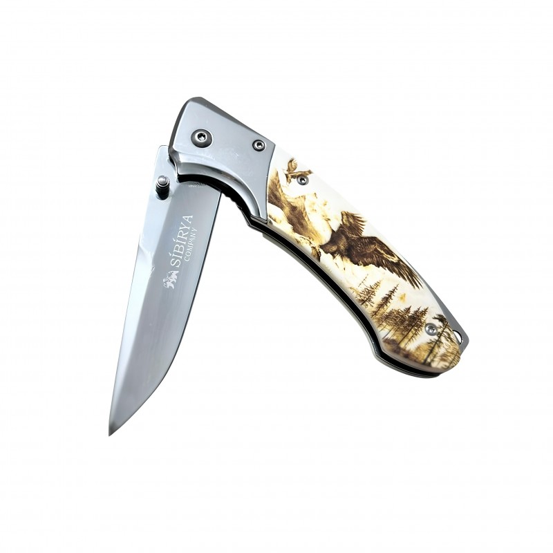 Sibírya Company kartal desenli çakının günlük kullanım uyumu