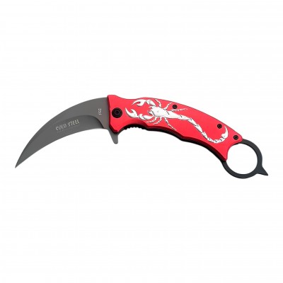 Cold Steel F92 Akrep Desenli Katlanabilir Karambit | Taktik ve Koleksiyonluk 3Cr13mov Bıçak