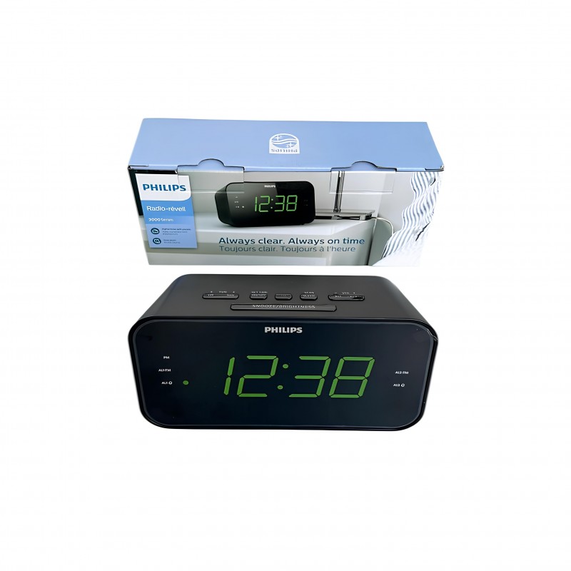 Philips AJ3400/12 Alarm Saatli Radyo - Çift Alarm, Büyük Ekran - Ana Ürün Görseli | Radyo ve Müzik Kutuları | Kalitelial.com