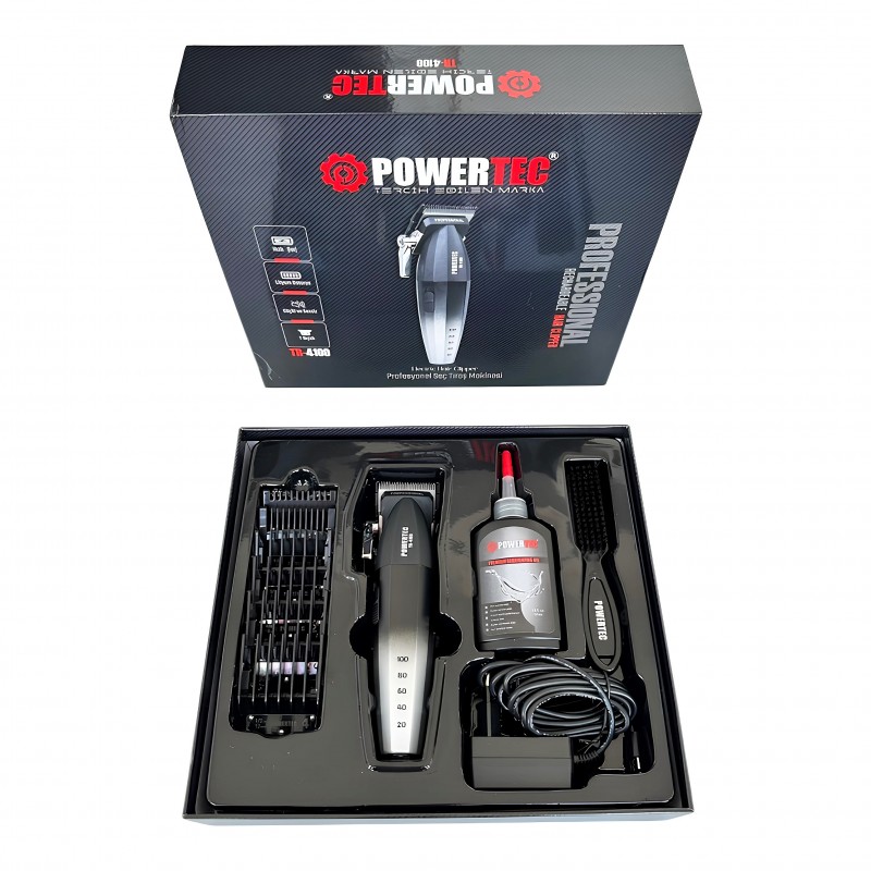 Powertec TR-4100 yoğun kullanıma uygun tıraş makinesi