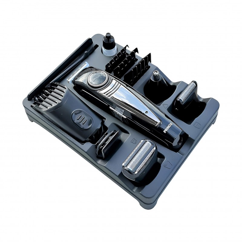 Princo Pr-630 9'u 1 Arada Kablosuz Şarjlı Erkek Bakım Seti – Saç, Sakal & Vücut Traş Makinesi