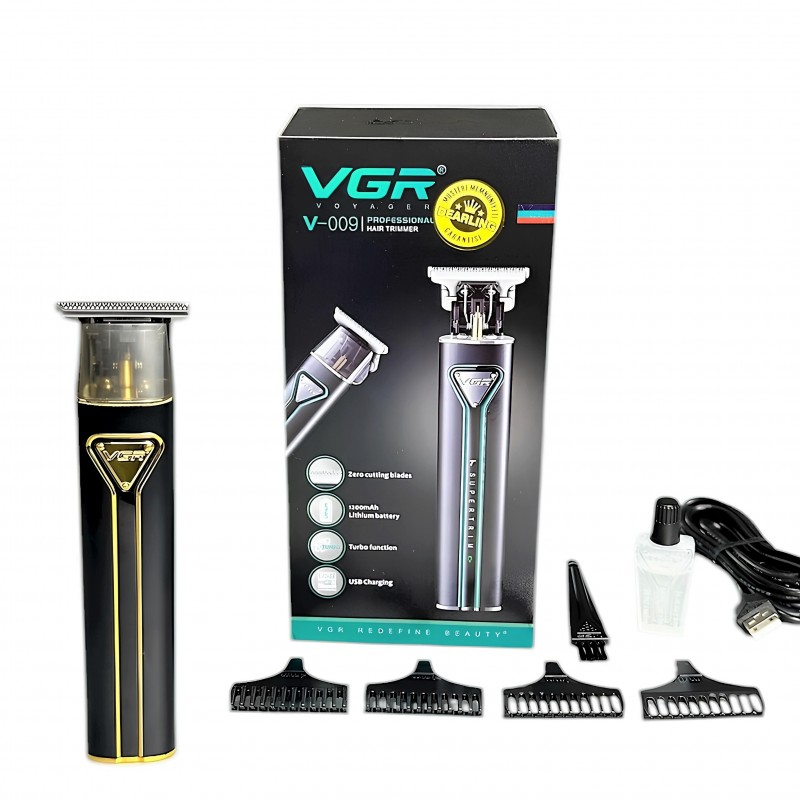 Vgr V-009 Turbo Modlu Şarjlı Kablosuz Saç & Sakal Kesme Makinesi