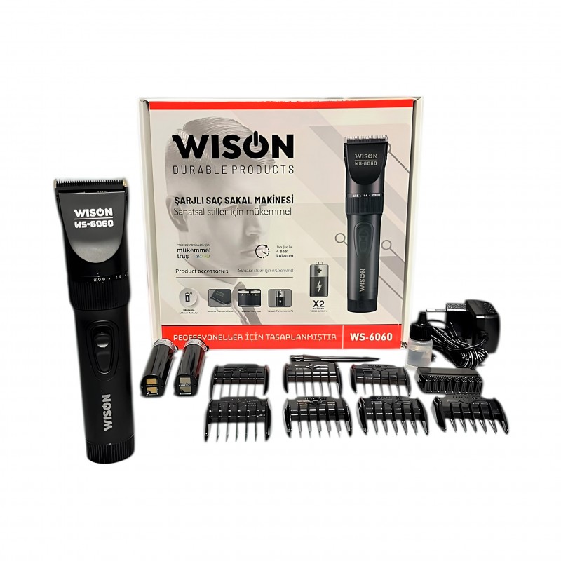 Wison WS-6060 Saç Sakal Makinesi Ergonomik Tutuş | Kalitelial.com