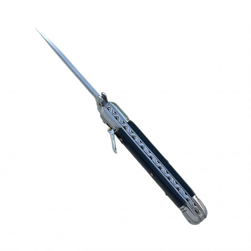 Profesyonel ve taktik kullanım için tasarlanmış AKC Klasik Stiletto Blackwood Otomatik Bıçak.