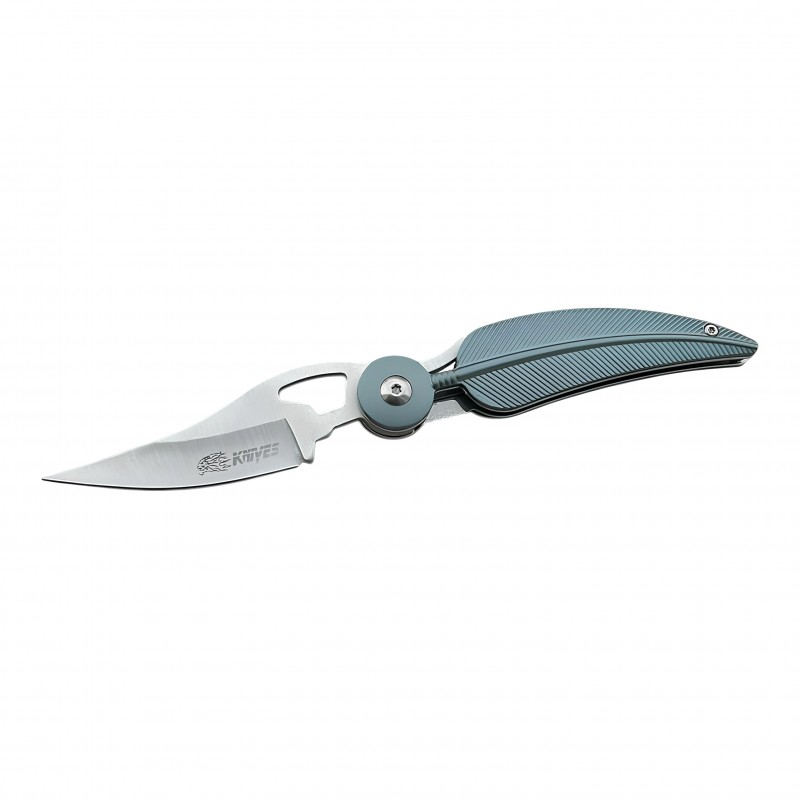 Mint yeşili tüy desenli DRAGON KNIVES çakı – kalitelial.com