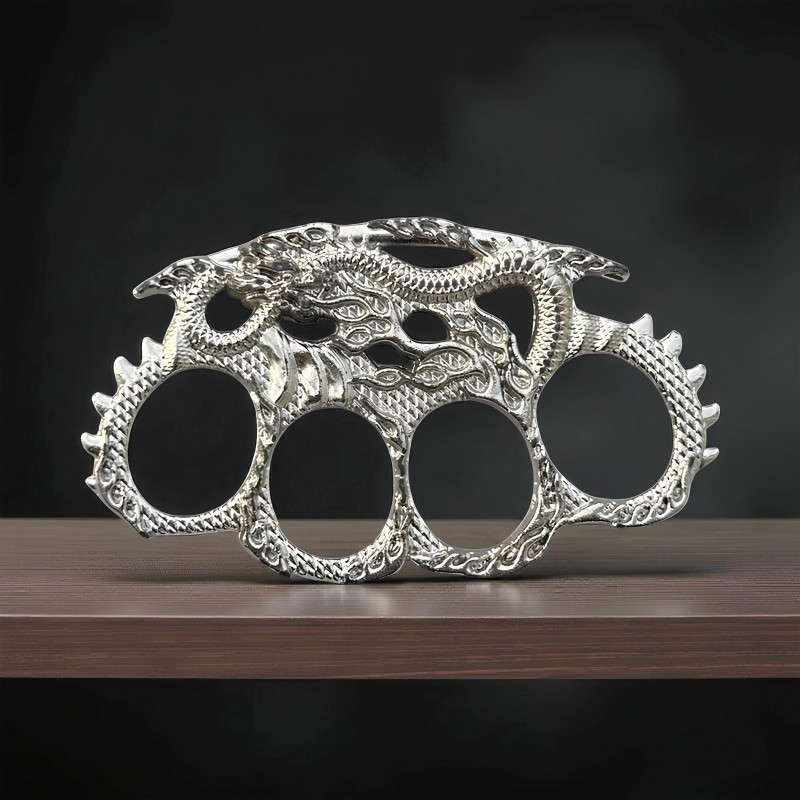 Dekoratif gümüş ejderha muşta – kalitelial.com