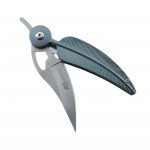 Mint renk tüy işlemeli DRAGON KNIVES katlanır çakı – kalitelial.com