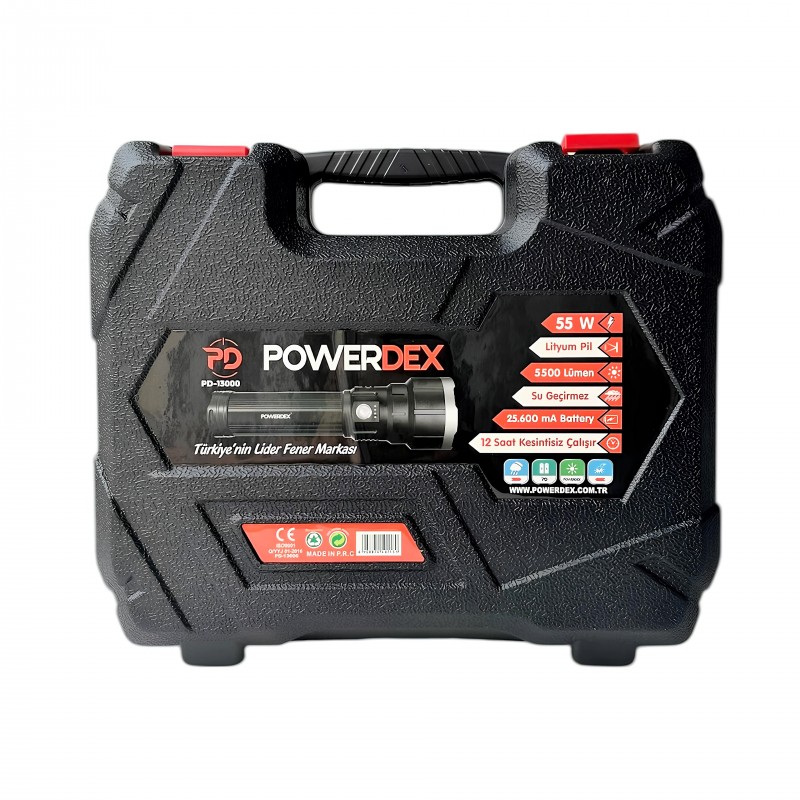 powerdex pd-13000 led fener ürün görseli