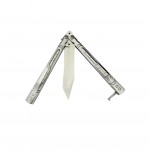 Orijinal Roket Kabartmalı Tanto Uçlu Profesyonel Kelebek Bıçak