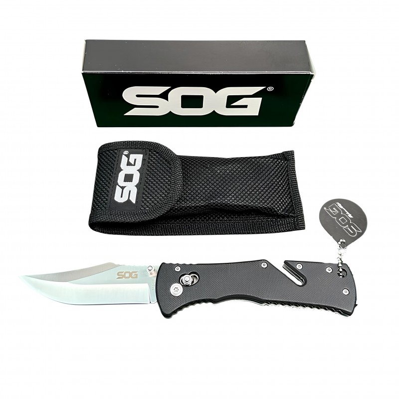 SOG Trident TF2-CP Katlanır Taktik Çakı Emniyet Kemeri Kesicili kalitelial.com