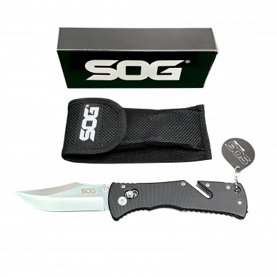 SOG Trident TF2-CP Katlanır Taktik Çakı – Emniyet Kemeri Kesicili Profesyonel EDC Bıçak