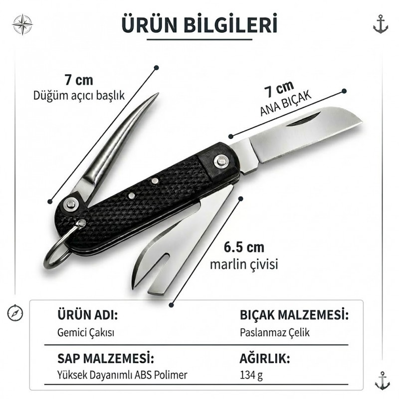 Mersin Balıklı Gemici Çakısı Nerede Satılır Orjinal Ürün