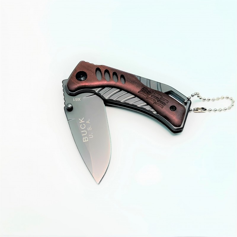 Buck X61 Ahşap Saplı Kompakt Edc Çakı – Orijinal Buck Knives Kalitesi
