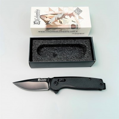 Columbia Company A-3350-A Taktiksel Katlanabilir Çakı 18.5 cm – Siyah Seri