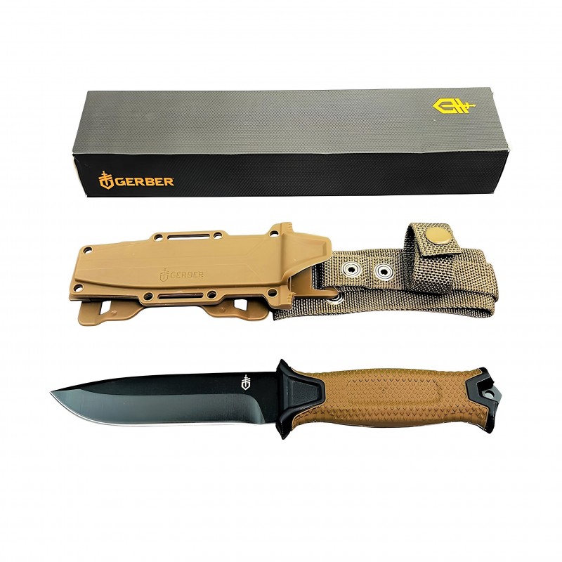 Gerber Strongarm Coyote Brown Sabit Namlulu Taktik Bıçak – Full Tang 420Hc Çelik Outdoor Model