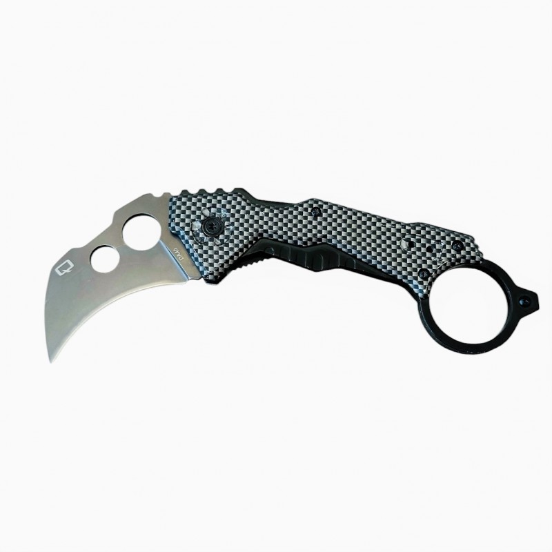 DA46 Katlanır Karambit Çakı – Karbon Fiber Desenli Taktik Cep Çakısı