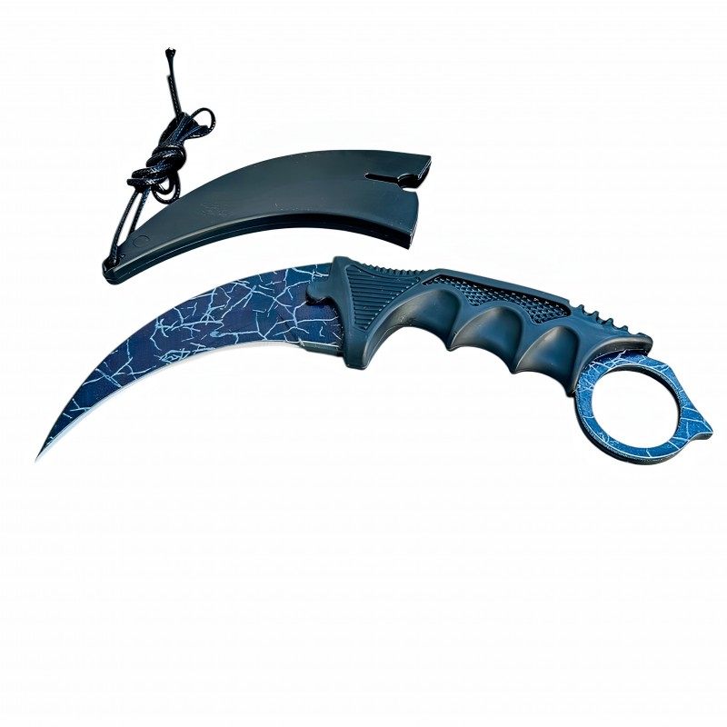 Karambit Night Edition - Cs:go Tasarımlı Koleksiyonluk Taktik Pençe Bıçak (Kılıflı Set)