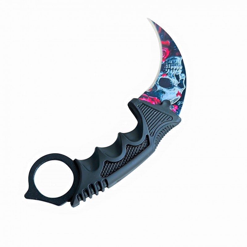 taktik-pence-bicak-kurukafa-desenli-karambit-satin-al