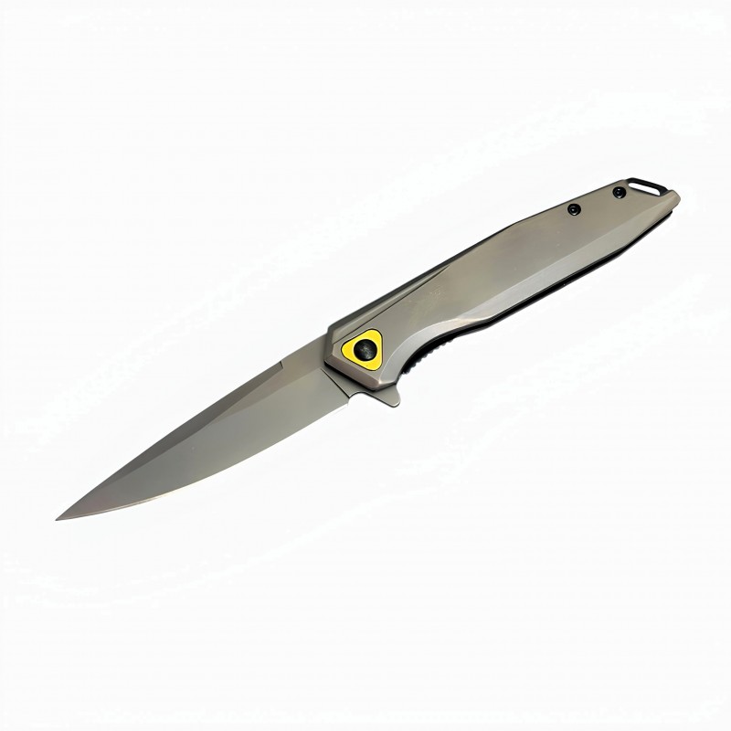 Titanium-Coated 440C Çelik Taktik Edc Katlanır Cep Çakısı