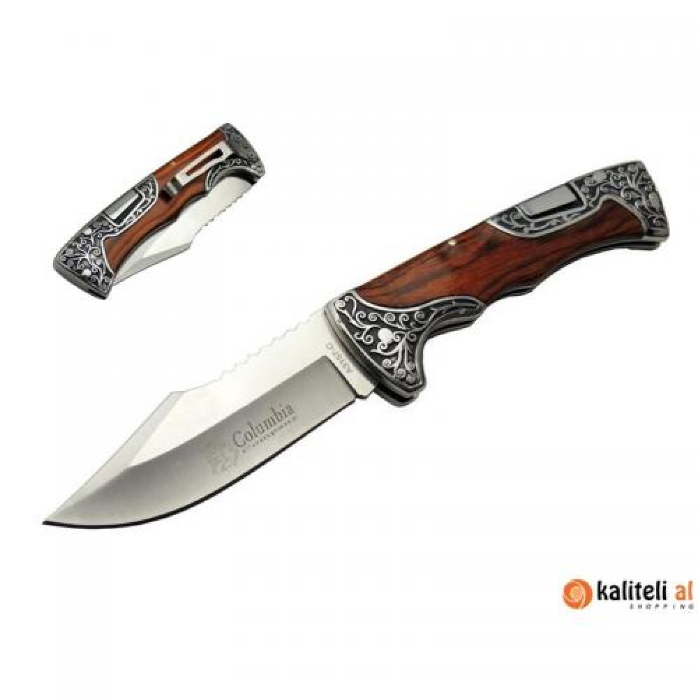 Columbia A3157-C Ahşap Kabzalı Bıçak