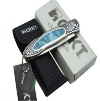 CRKT CR-148 Köpek İşlemeli Metal Sap Av Bıçağı -  