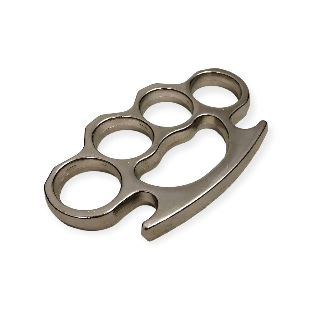 Gümüş Renk Klasik Kalın Muşta -  Özel Tasarım Bıçaklar Kategorisi