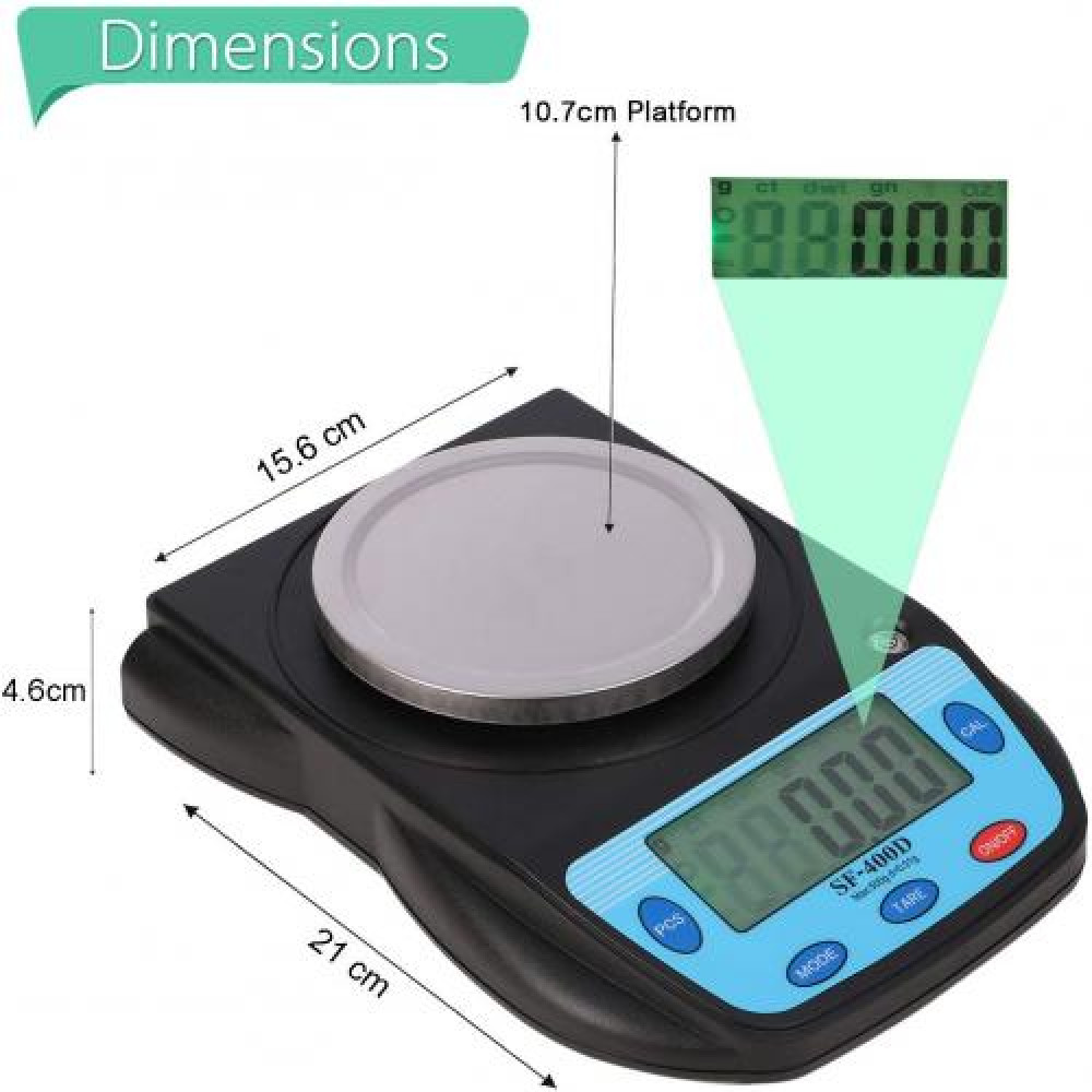 500G 0.01G Sf-400D Lcd Dijital Hassas Terazi -  Yardımcı Mutfak Aletleri Kategorisi