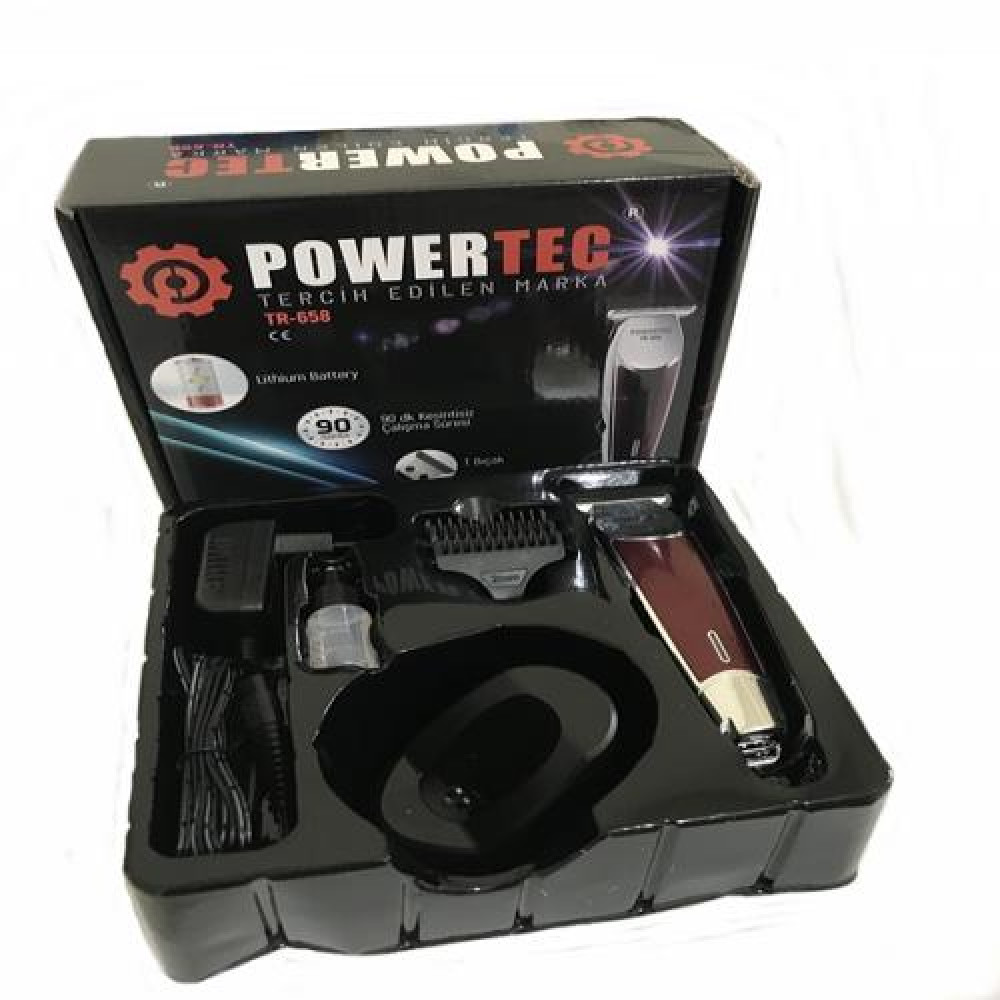 Powertec Tr-658 Şarjlı Sakal Traş Makinesi -  Tıraş Makineleri Kategorisi