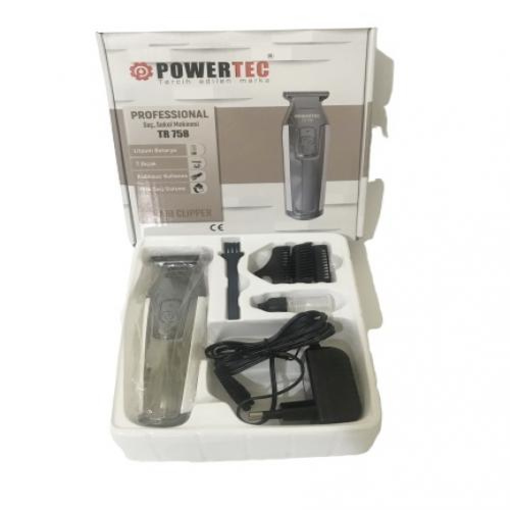 Powertec Tr 758 Dijital Göstergeli Sakal Tıraş Makinesi -  Epilasyon Ürünleri Kategorisi